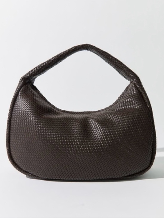 St. Agni Handbags - Lattice Weave Mini Bon Bon Bag Brown Leather Worn Once